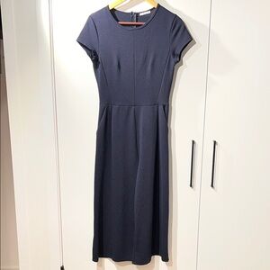 ZARA Collection Navy Fit & Flare Short Sleeve Jumpsuit – XS/S